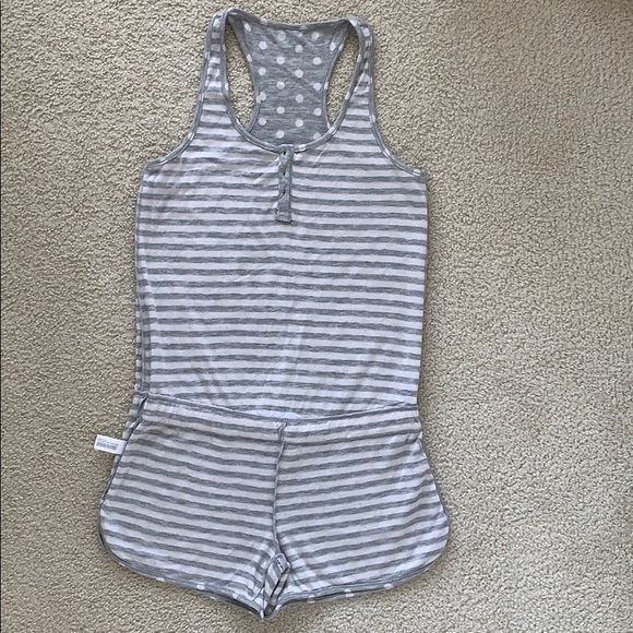 NEW Romper Polka Dot Gray - Picture 3 of 8